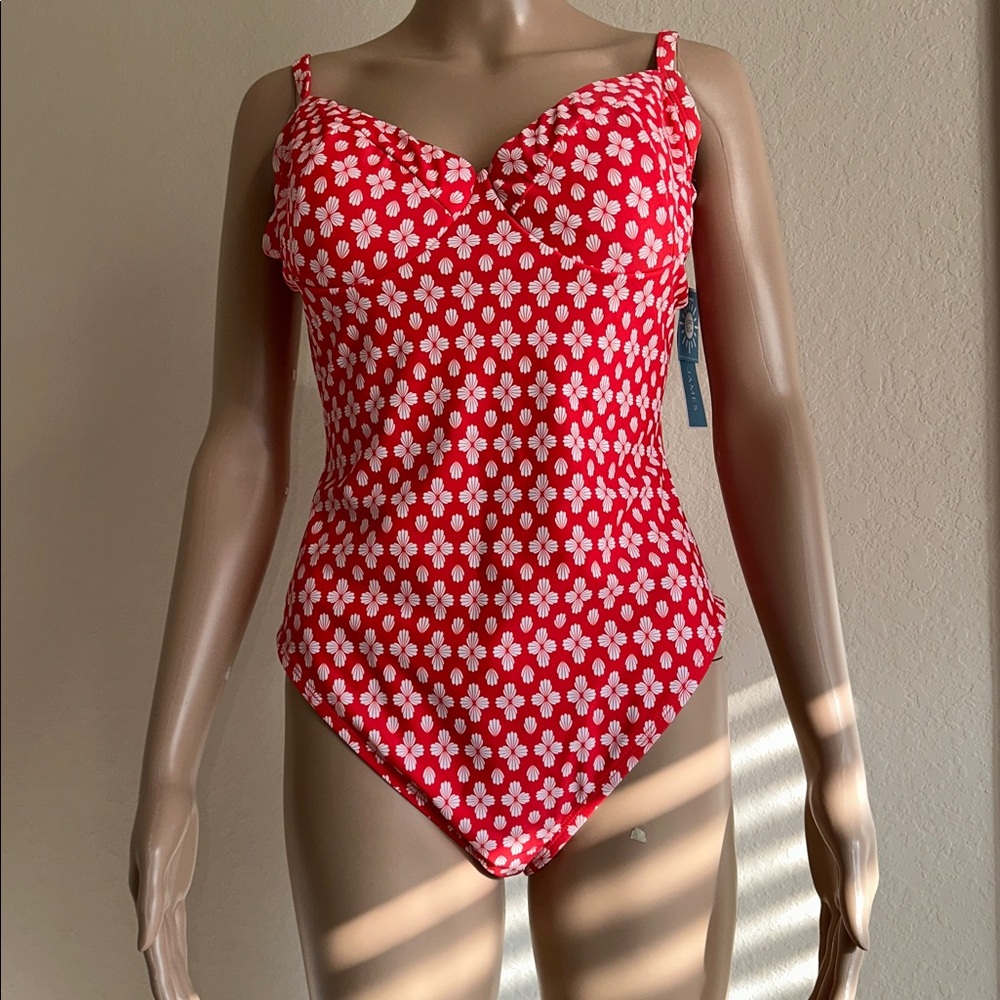 NWT Draper James Vibrant Red Garment Size Large - Picture 2 of 14